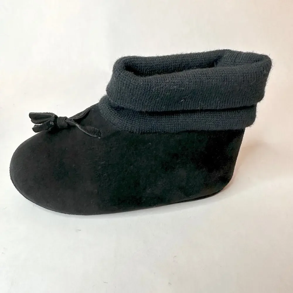 GUCCI Baby Black Suede Leather Sole Shoes | Size US 3.5 | UK 3 | EUR 19 | w/Box